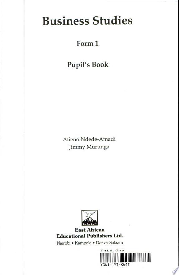 KLB Business Studies Form 2